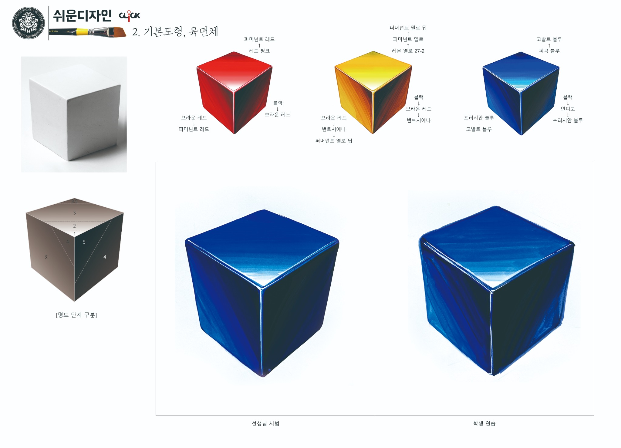 기본 도형 육면체 교재